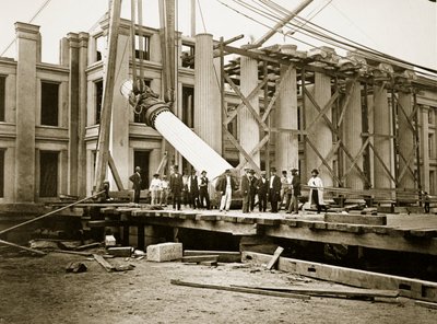 Construction of the South Wing, Department of the Treasury, Washington, D.C., 1861 by Lewis Emory Walker